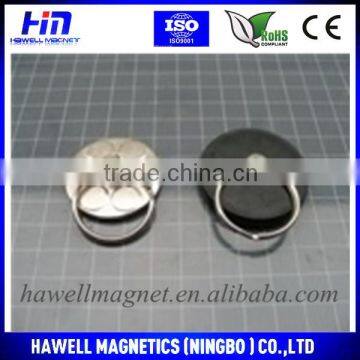 High quality Neodymium pot magnet with rotatable hook magnet plane 360 degree rotation