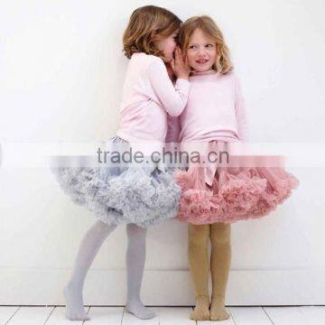 high quality fluffy skirt chiffon pettiskirts for girls super fluffy pettiskirts