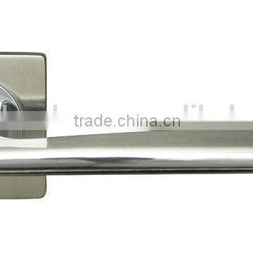 Square shaped zamak door handle,modern door handle,chrome door handle