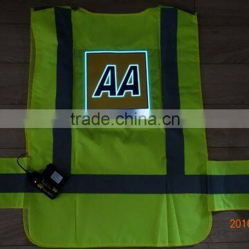 PYL-EL-SV001-AA-AA OEM reflective lightfit vest el safety vest / EL safety Clothes
