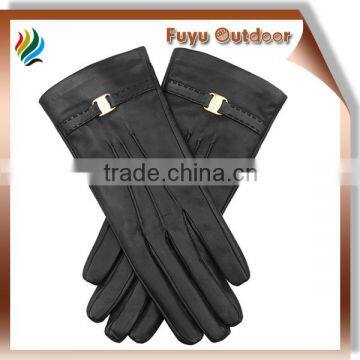 long black leather glove for men with best quality, goatskin, size,m.l,xl