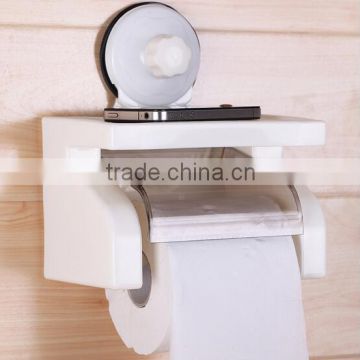 High quality Suction cup toliet paper rack/tissue holder