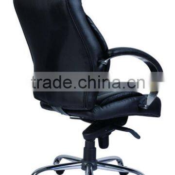 PU Leather Chromed Armrest and Base Buffalo Top Leather Office Chair AGS-6017-1 photo-4