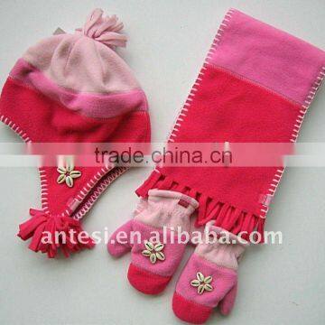 Polar Fleece Scarf, Hat & Glove Sets