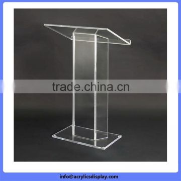 Low price Promotion personalized curved acrylic podium