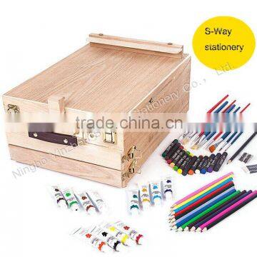 94 Piece wooden art set supply sell in the amazon us