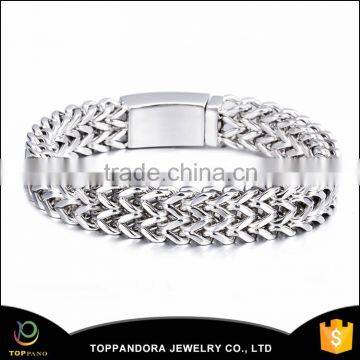 Own design wholesale customize logo shiny vogue jewellery bracelets                        
                                                Quality Choice