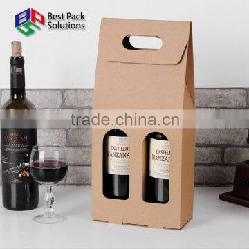 Natural Corrugated Paper Wine Bag photo-3