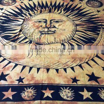 Sun and Moon Tapestry Wall Hanging Dorm decor Indian Hippie Tapestry beach Picnic Blanket