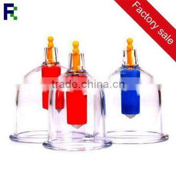 wholesale plastic cupping hijama cupping set 12 cups / vacuum cupping machine