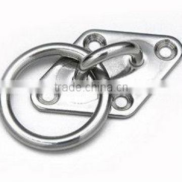 304 stainless steel Eye Plate/Pad eye with ring