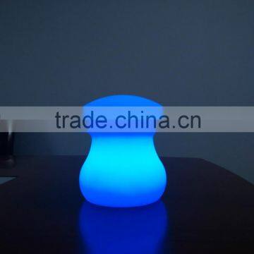 indoor battery led operated mushroom table lamp