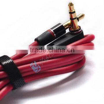 Right-Angle Stereo Cable Cord 3.5mm AUX Audio Cable