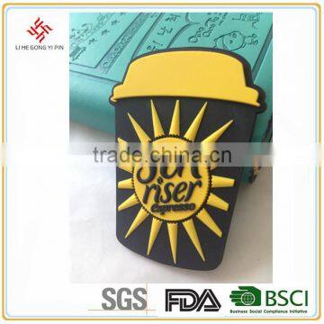 3D Custom PVC Garment Patch Garment Label Pvc Badge for cloth accessories