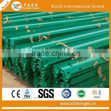 Highway Used Road Safety Guardrail Price Per Meter With Blue and Green Color