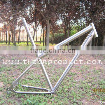 Titanium 29er Frame Integrated Seatpost/Hidden Cable Routing/Rohloff Sliding Dropouts