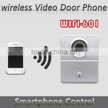 wireless video door phone WIFI doorbell intercom digital camera mobile smartphone control IR night vision wifi 601