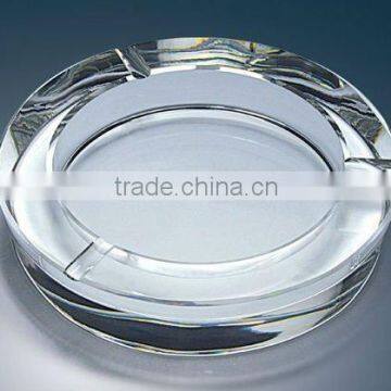 round carved crystal ashtray /tobacco cigar/smoking craft ashtray good quality(R-0993