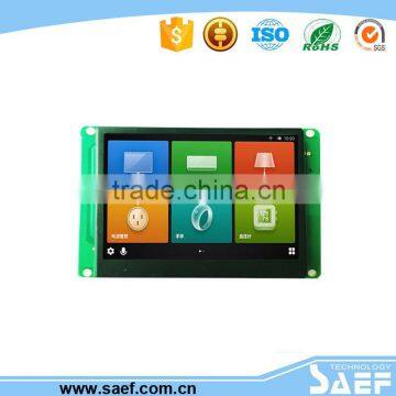 High Contrast 3.5 inch tft Industrial display with RS232 / TTL UART interface & USB Port