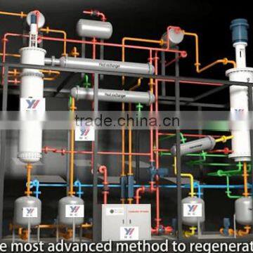 Film evaporator waste tyre recycle machine to fuel oil best technological process