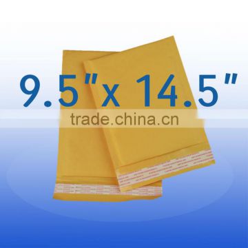 printed yellow kraft bubble mailers #4 9.5'' x 14.5''