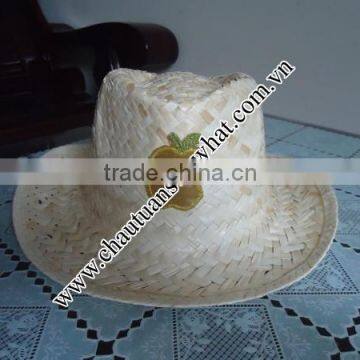 BEAUTIFUL KIDS STRAW BOATER HAT