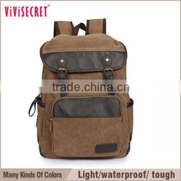 2015 Hot Sale Fashion Machinery Sale Teenager Canvas School Bagpack photo-4