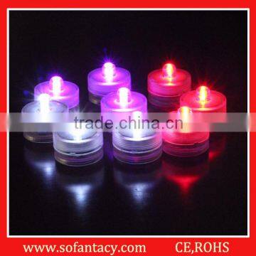 Round shape waterproof led flashing candles ,wedding led candles