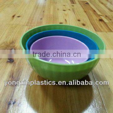 four sets disposableplastic mixing bowl with lid