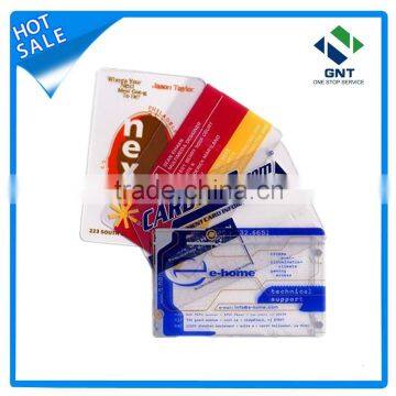 transparent pvc blank card