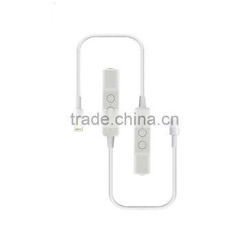 2016 New arrival light -ning to 3.5mm aux cable earphone adapter for i Phone 7 Plus
