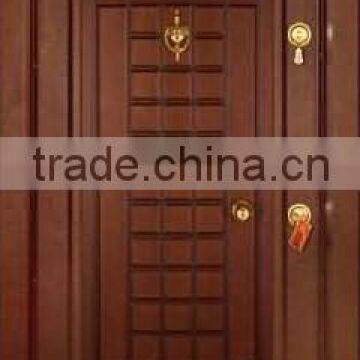 Waterproof Used Arched Exterior Security Armored Door Front Bullet Proof Carved Solid Wood Door photo-6