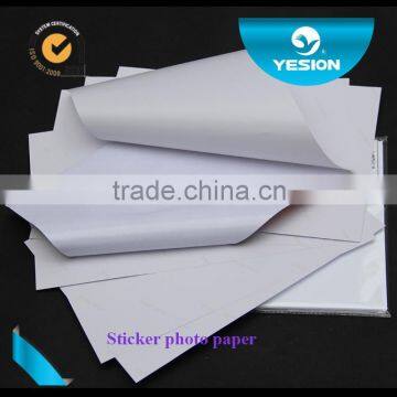 Yesion Premium RC High Glossy Inkjet Self-adhesive Photo Paper /Sticker Photo Paper