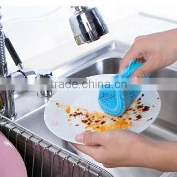 Kitchen Gadget Multifunction Ceaning Brush,durable Brush of Silicone photo-3