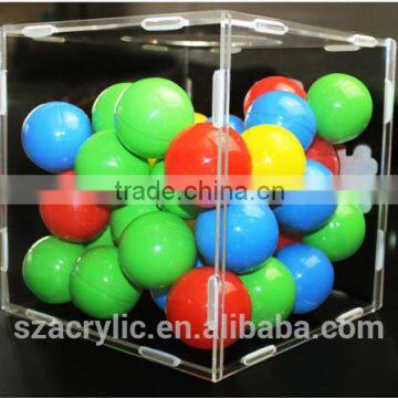 Acrylic Lucky Draw box 20cm*20cm*20cm