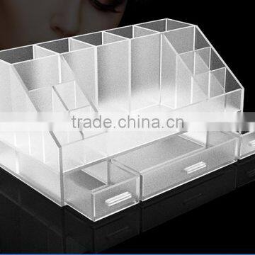 Custom retail store counter top 5 tier transparent lipstick acrylic display shelf/acrylic display