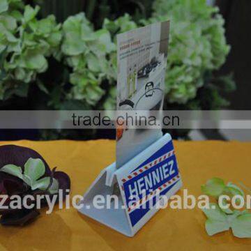 triangle Acrylic table number sign stand design