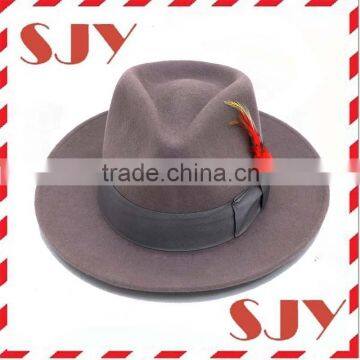 Men's Classic Wool Fully Lined Vintage Fedora Hats