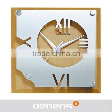 DEHENG Creative Metal Number Wooden Clock photo-3