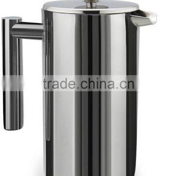 1L Doublewall Stainless Steel Mirror Finish French Coffee Press