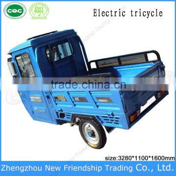 Half Enclosed Richshaw Electric Tricycle 3 Wheel Mobility Electric Tricycle