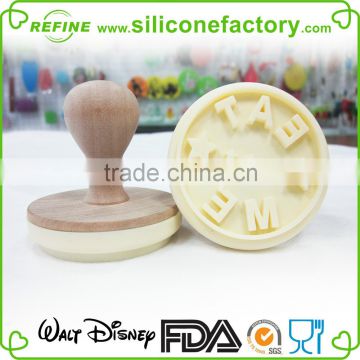 Funny 3d design "EAT ME" silicone cookie stamper