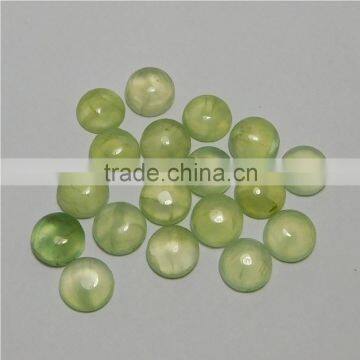 NATURAL PREHNITE CABOCHON GOOD COLOR & QUALITY 8 MM ROUND LOT