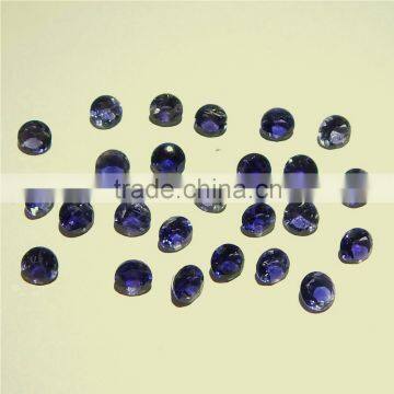NATURAL IOLITE CUT FACETED GOOD COLOR & QUALITY 5 MM ROUND LOT
