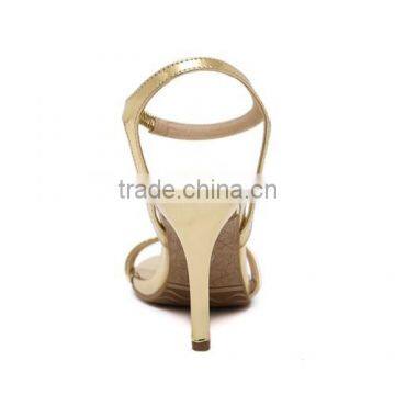 High Heel Shoes Gold Shoes Women Popular Shoes 2016 PL1693
