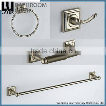 Manufactured Goods Of Taiwan ZInc Alloy Brush Nicked Wall-Mounted Bathroom Accessories 6pcs Set