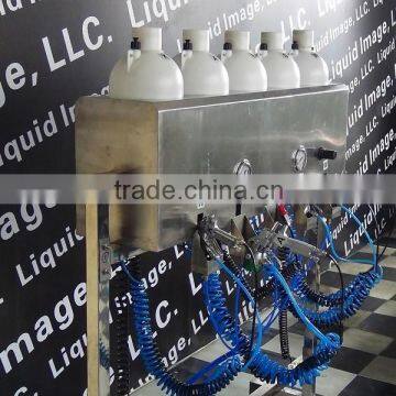 gold colorful chrome spray machine / spectra spray on chrome plating machine for car motor