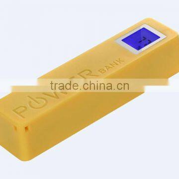 Shenzhen Cheapest Price Mini Lipstick Portable Rohs Power Bank 2600mAh for IPhone, Samsung, IPad