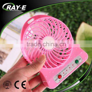 Factery Hot Sale Plastic Handheld Mini Fan/USB Mini Desk Fan/Rechargeable USB Mini Desk