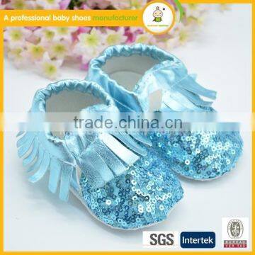 Fashion style fancy beautiful baby girls and boys soft pu leather shoes